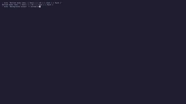 Per-Mode Streams & Scrollback preview